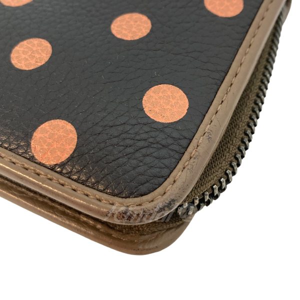 8009001230708 11 LOEWE Dot Pattern Long Wallet Brown