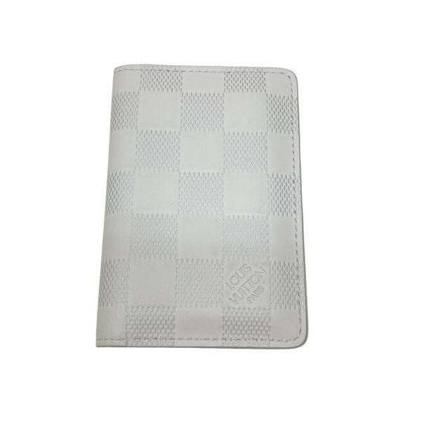 8009001393342 1 LOUIS VUITTON Damier Infini Organizer de Poche White