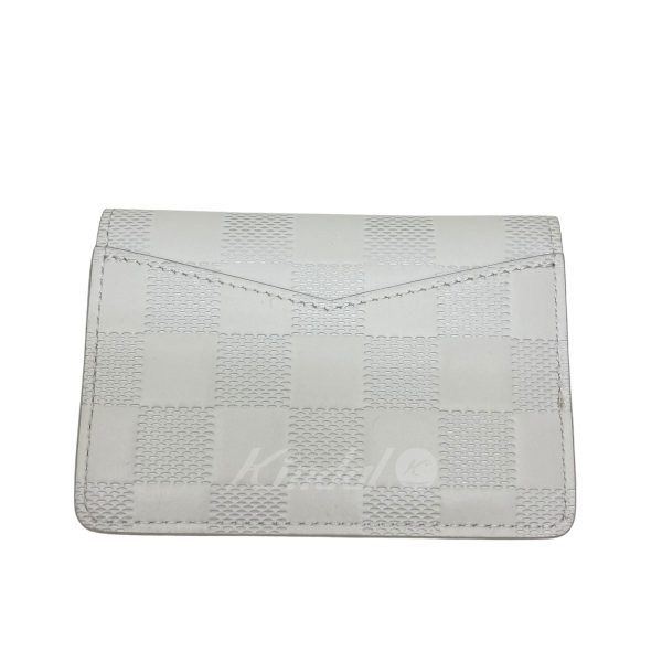 8009001393342 2 LOUIS VUITTON Damier Infini Organizer de Poche White