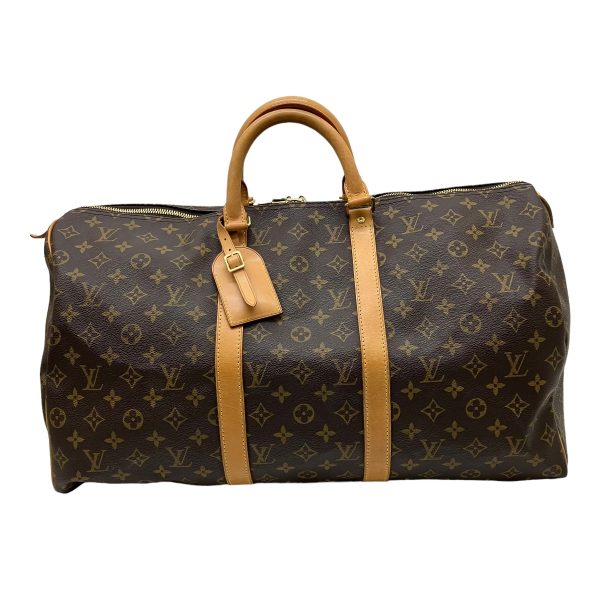 8009001528591 1 LOUIS VUITTON Keepall 50 Bag M41426 Monogram Brown