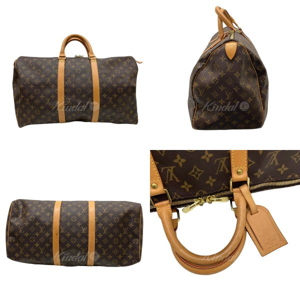 8009001528591 2 LOUIS VUITTON Keepall 50 Bag M41426 Monogram Brown