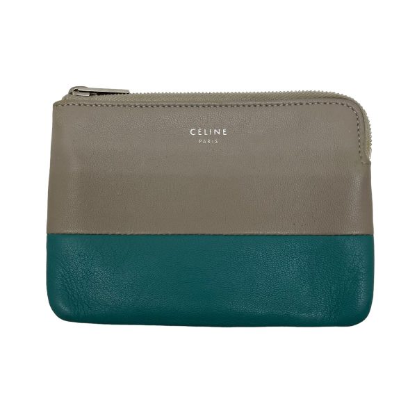 8009001540531 1 CELINE bicolor coin case blue Black