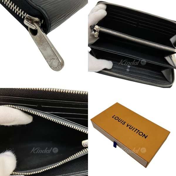 8009001544522 3 LOUIS VUITTON Zippy Wallet M61857 Epi Black