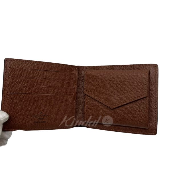 8009001547516 6 LOUIS VUITTON Portefeuille Marco NM M62288 Wallet Brown