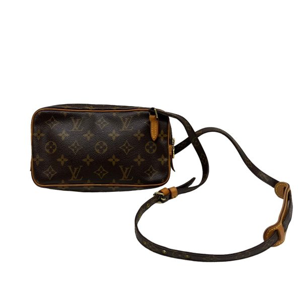 8009001549145 1 LOUIS VUITTON M51828 Marly Bandouliere Shoulder Bag Brown