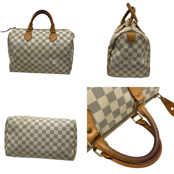 8009001572143 2 LOUIS VUITTON Speedy 30 N41533 Damier Off White