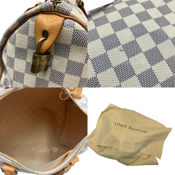 8009001572143 3 LOUIS VUITTON Speedy 30 N41533 Damier Off White