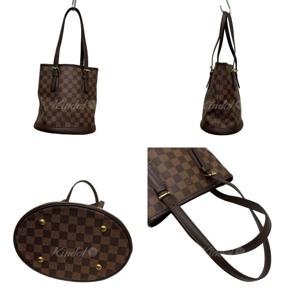 8009001580537 2 LOUIS VUITTON Handbag N42240 Damier Brown