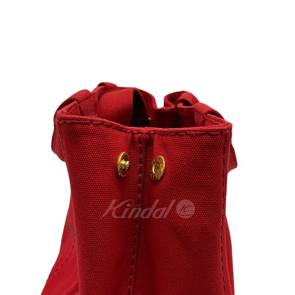 8009001582418 10 PRADA Canapa Tote Red