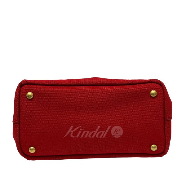 8009001582418 7 PRADA Canapa Tote Red