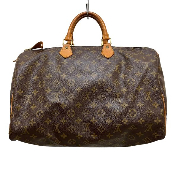 8009001594008 2 LOUIS VUITTON Speedy 40 Monogram Handbag M41522 Brown