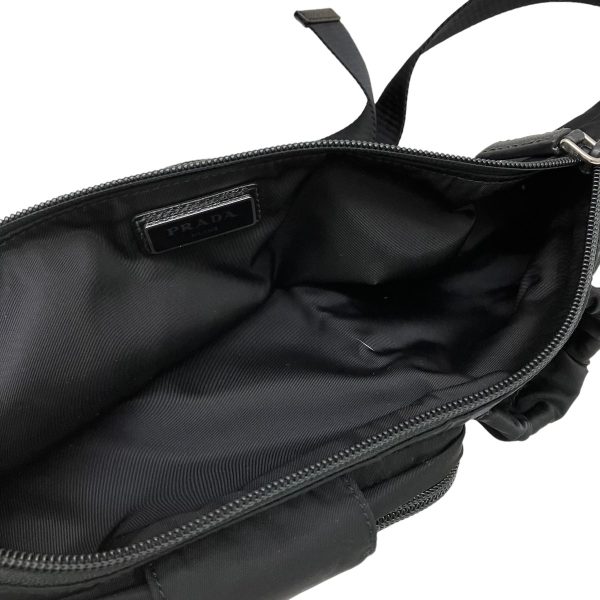 8009001613877 16 PRADA body bum bag black