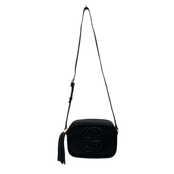 8009001638757 1 GUCCI Soho Small Disco Tassel Shoulder Bag Black