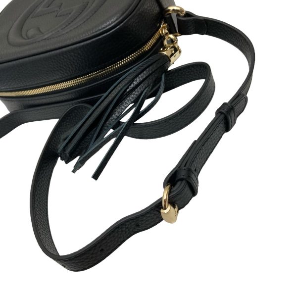 8009001638757 14 GUCCI Soho Small Disco Tassel Shoulder Bag Black