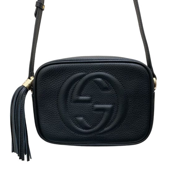 8009001638757 2 GUCCI Soho Small Disco Tassel Shoulder Bag Black