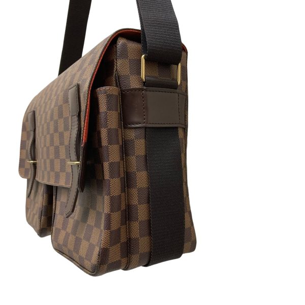 8009001640439 2 LOUIS VUITTON Damier Broadway Shoulder Bag N42270 Brown