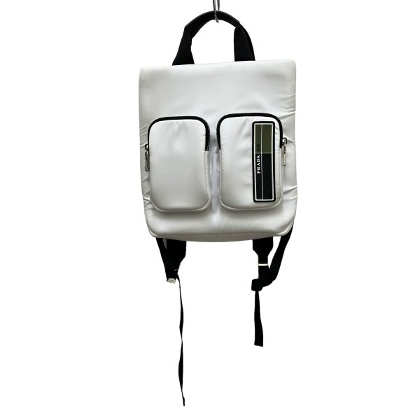 8009001646295 1 PRADA 19AW Shinjuku Isetan 2WAY Tote Bag White