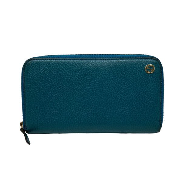 8009001651916 1 GUCCI long wallet 449347 Blue