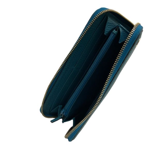 8009001651916 14 GUCCI long wallet 449347 Blue