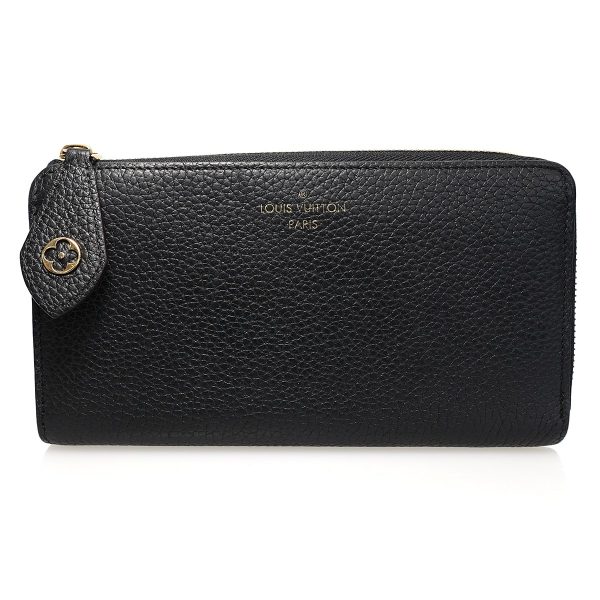 8015000544173 1 LOUIS VUITTON Taurillon zip long wallet Black