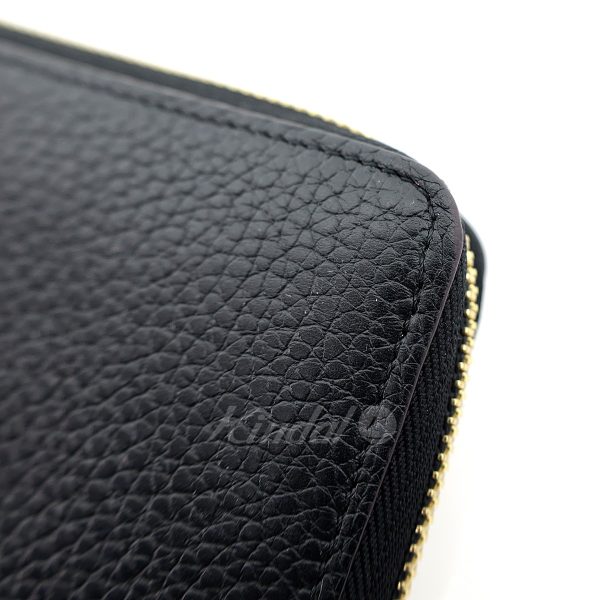 8015000544173 10 LOUIS VUITTON Taurillon zip long wallet Black