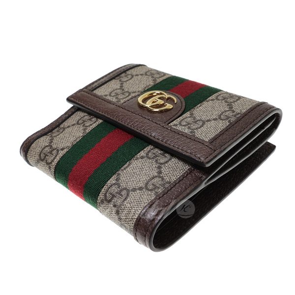 8015000621461 5 GUCCI OPHIDIA Wallet Brown Beige