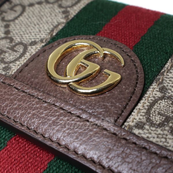 8015000621461 7 GUCCI OPHIDIA Wallet Brown Beige