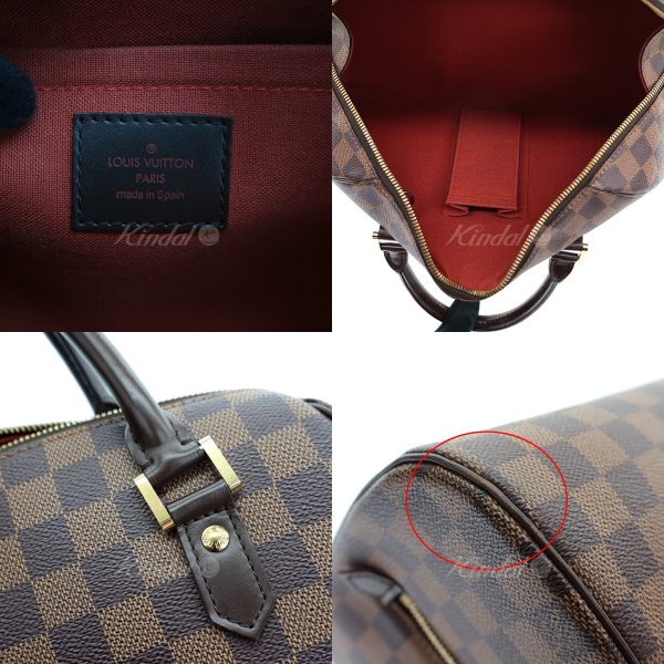 8015000673743 3 LOUIS VUITTON Damier Rivera MM Handbag N41434 Brown