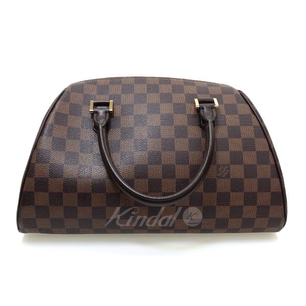 8015000673743 5 LOUIS VUITTON Damier Rivera MM Handbag N41434 Brown