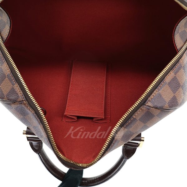 8015000673743 9 LOUIS VUITTON Damier Rivera MM Handbag N41434 Brown