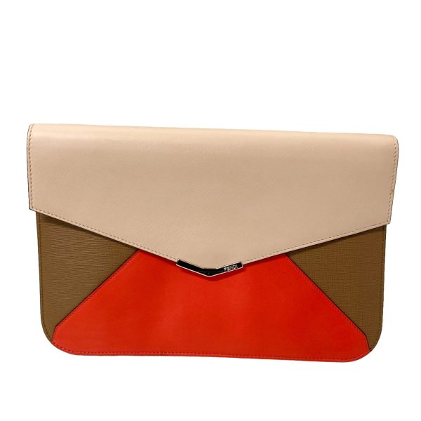 8018000950883 1 FENDI Toujours clutch bag Pink Beige