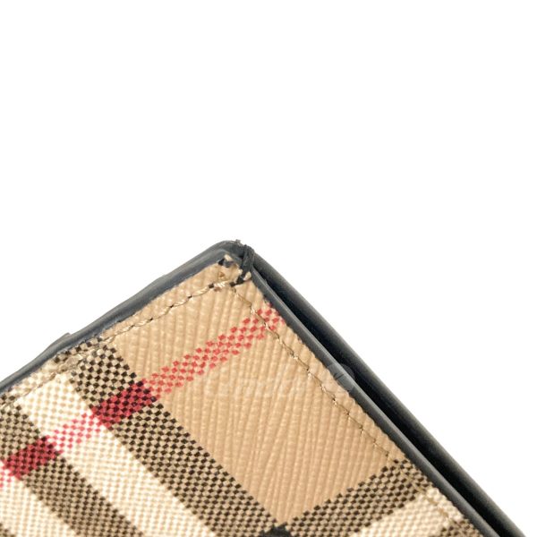 8018000958377 9 BURBERRY Check Card Case Beige