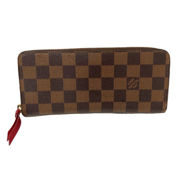 8018000962961 1 LOUIS VUITTON Portefeuille Clemence Damier long wallet Brown