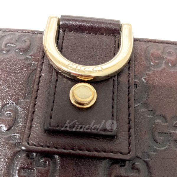 8018001046240 7 GUCCI Guccishima long wallet Brown