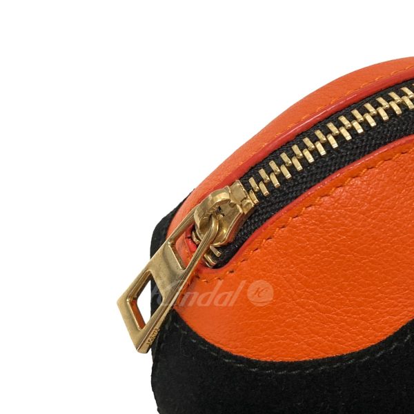 8018001082187 9 LOEWE Animal Panda Coin Case Orange Black