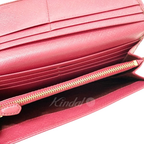 8018001082996 10 PRADA SAFFIANO long wallet 1M1132 Pink