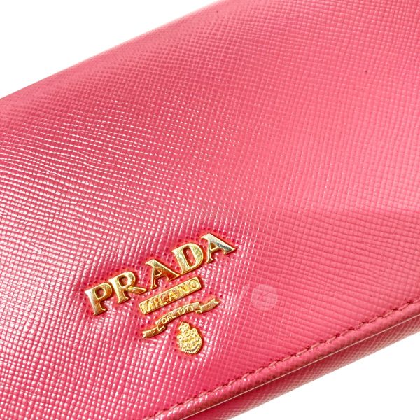 8018001082996 6 PRADA SAFFIANO long wallet 1M1132 Pink