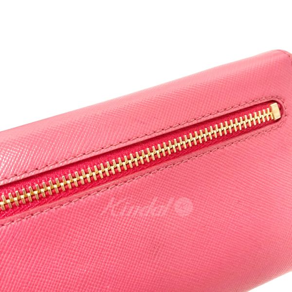 8018001082996 7 PRADA SAFFIANO long wallet 1M1132 Pink