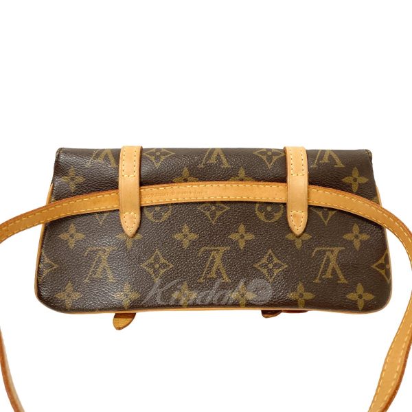 8018001090243 2 LOUIS VUITTON Monogram Pochette Marelle M51159 Brown