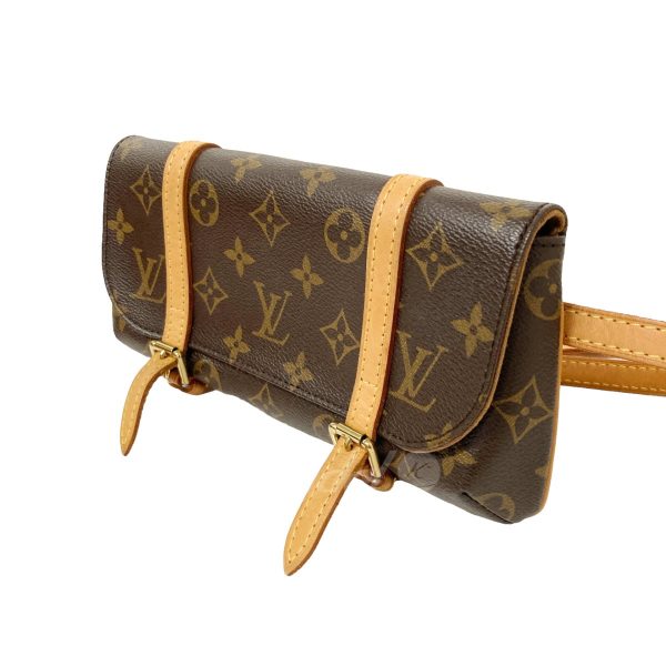 8018001090243 8 LOUIS VUITTON Monogram Pochette Marelle M51159 Brown