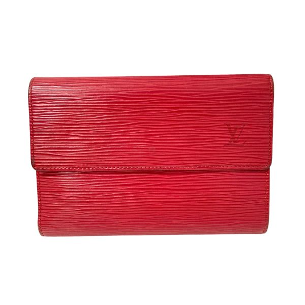 8018001095170 1 LOUIS VUITTON Porte Tresor Etuy Papier Wallet Red