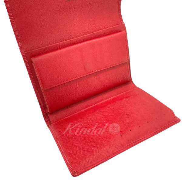 8018001095170 10 LOUIS VUITTON Porte Tresor Etuy Papier Wallet Red