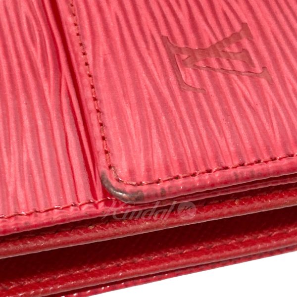 8018001095170 7 LOUIS VUITTON Porte Tresor Etuy Papier Wallet Red