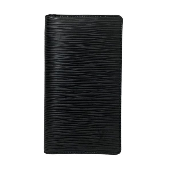 8018001147701 1 LOUIS VUITTON Agenda Posh Epi long wallet Noir