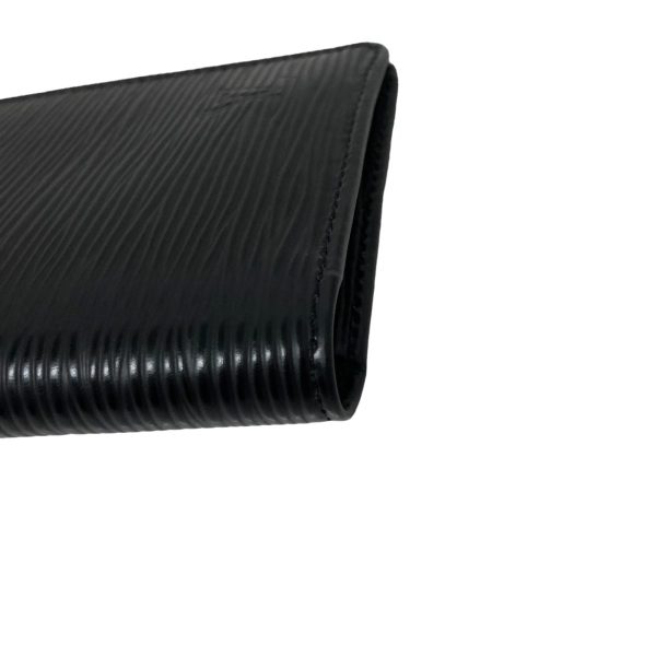 8018001147701 9 LOUIS VUITTON Agenda Posh Epi long wallet Noir