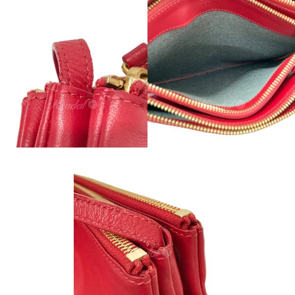 8018001149378 3 CELINE Trio Large Shoulder Bag Red