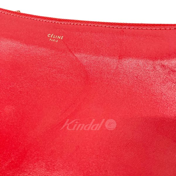 8018001149378 7 CELINE Trio Large Shoulder Bag Red