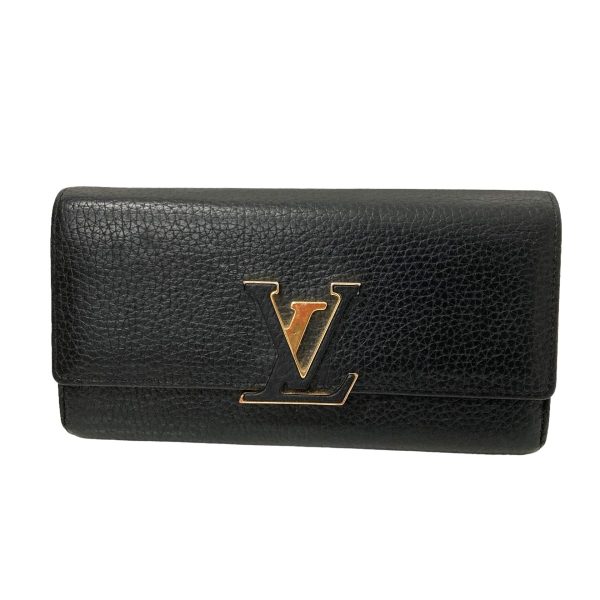 8018001157595 1 LOUIS VUITTON Portefeuille Capucines long wallet Noir Black