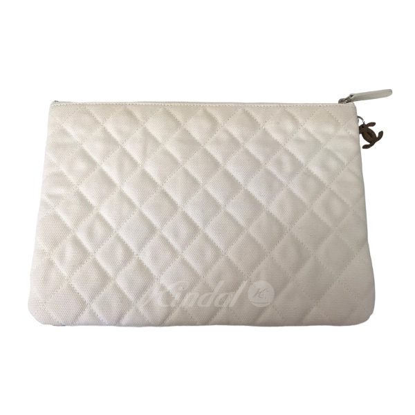 8020000829724 6 CHANEL coco cuba clutch bag white