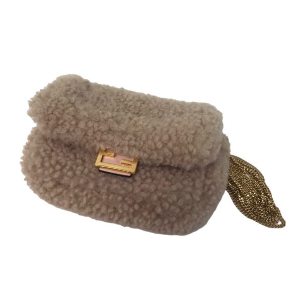 8020000868006 1 FENDI Nano Bucket Fur Shoulder Pouch Pink